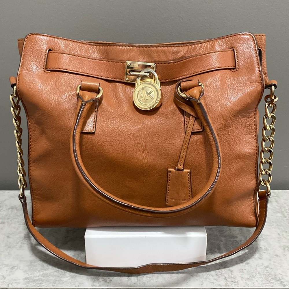 Michael Kors Tan and Brown Shoulder Bag